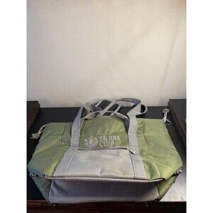 Sierra Club Insulated Cooler Tote Bag Green Grey Zip Top Carry Handles